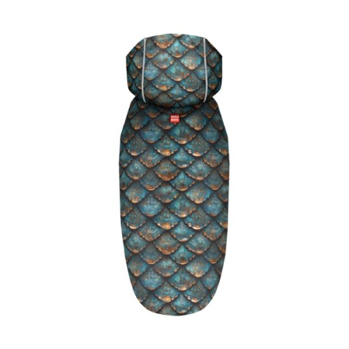 Дощовик для тварин WAUDOG Clothes з капюшоном "Луска" XS (355-0179)