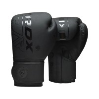 Боксерські рукавички RDX F6 Kara Matte Black 8 унцій (BGR-F6MB-8OZ)