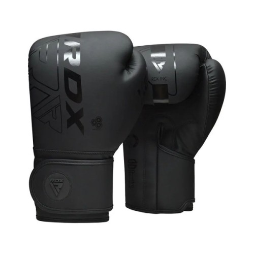 Боксерські рукавички RDX F6 Kara Matte Black 8 унцій (BGR-F6MB-8OZ)