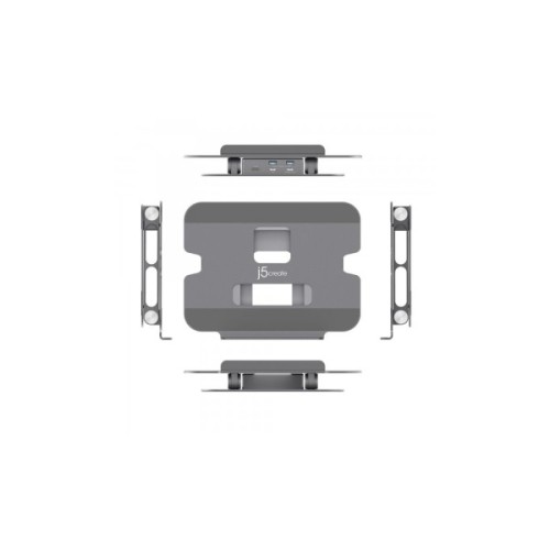 Порт-реплікатор J5create Dock-Station USB-C 6-in-1 (HDMI/PD/USB-A/USB-C) (JTS327-N)