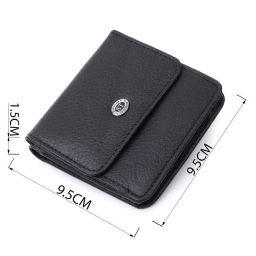 Гаманець ST Leather З натуральної шкіри Чорний (22690)