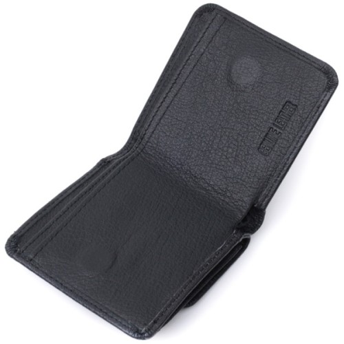 Гаманець ST Leather З натуральної шкіри Чорний (22690)