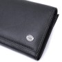 Гаманець ST Leather З кишенею для монет з натуральної шкіри Чорний (22691)