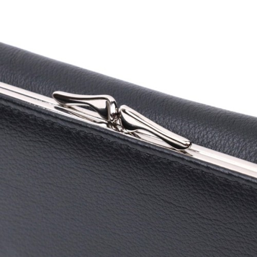 Гаманець ST Leather З кишенею для монет з натуральної шкіри Чорний (22691)