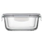 Харчовий контейнер Ardesto Gemini квадратний, 0.8л, боросилікатне скло, прозорий (AR1280BSQ)
