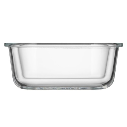 Харчовий контейнер Ardesto Gemini квадратний, 0.8л, боросилікатне скло, прозорий (AR1280BSQ)