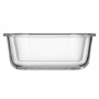 Харчовий контейнер Ardesto Gemini квадратний, 0.8л, боросилікатне скло, прозорий (AR1280BSQ)