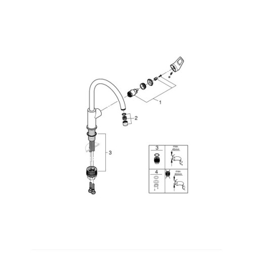 Змішувач Grohe 31232001 (CV031944)