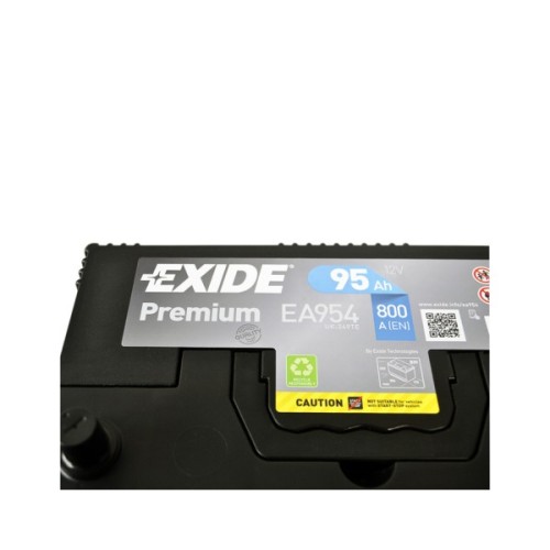 Акумулятор автомобільний EXIDE PREMIUM 95A (EA954)