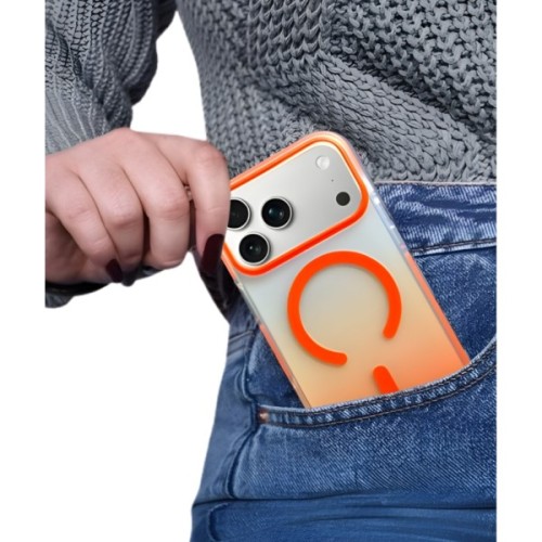 Чохол до мобільного телефона BeCover FIBRA Shock-Proof MagSafe Apple iPhone 17 Pro Max Orange (715473)