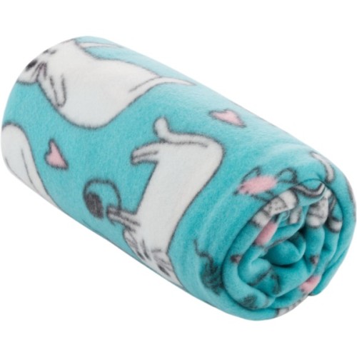 Плед Ardesto Fleece 100% поліестер, котики, блакитний 130х160 см (ART0726PB)