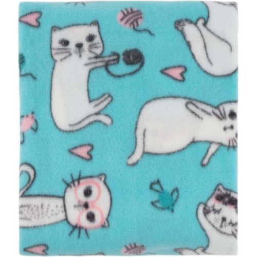 Плед Ardesto Fleece 100% поліестер, котики, блакитний 130х160 см (ART0726PB)