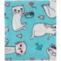 Плед Ardesto Fleece 100% поліестер, котики, блакитний 130х160 см (ART0726PB)
