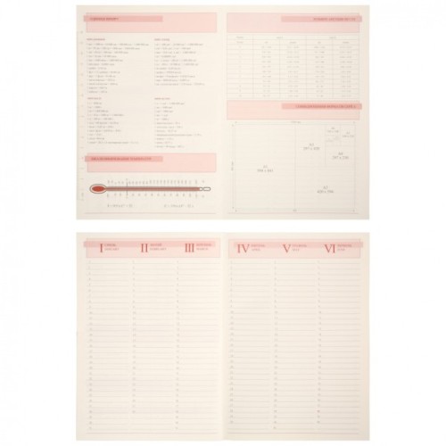 Тижневик Leo planner А5 датований 2026 "Credo", інтегральний, бордовий, 368 сторінок (252645)