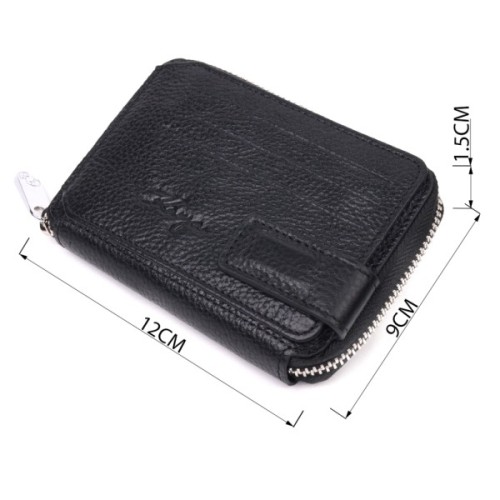 Гаманець Karya З натуральної шкіри Чорний (21343)