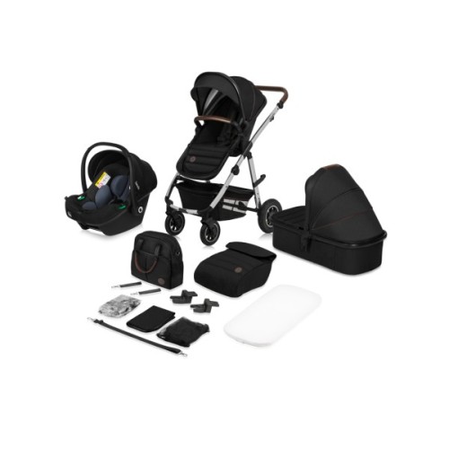 Коляска Lionelo 3 в 1 Amber 3 Black Silver (LO-AMBER BLACK SILVER (3in1))