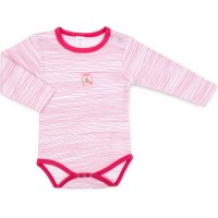 Боді дитяче Breeze у смужку (1027-80G-pink)