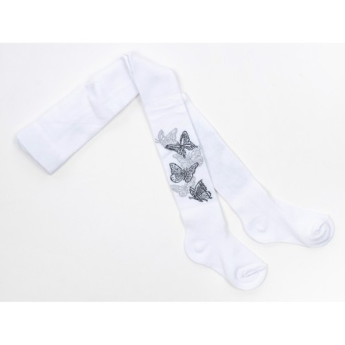Колготки дитячі UCS Socks з метеликами (M0C0301-2101-3G-white)