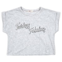 Футболка дитяча Breeze укорочена (21639-128G-gray)