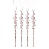 Ялинкова іграшка Novogod`ko Бурульки 15 cм 4 шт Пластик (974882)