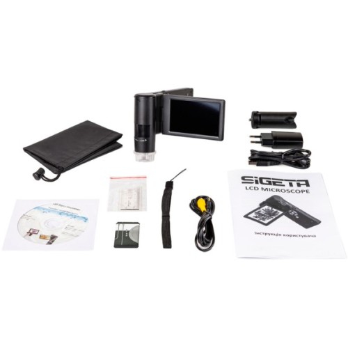 Мікроскоп Sigeta Illuminant 10x-300x 5.0Mpx 4" LCD (65510)
