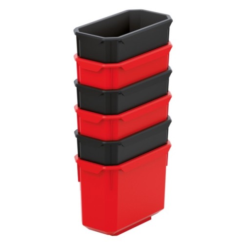 Ящик для інструментів Kistenberg набір ємностей 6 шт, 140*75*280, X Block, KXBS148 (KXBS148)