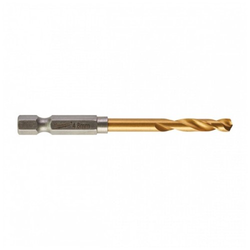 Свердло Milwaukee по металу RedHEX HSS-G TiN, 4,8мм (48894711)