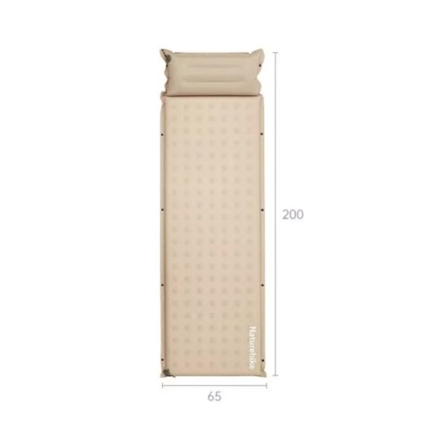 Туристичний килимок Naturehike CNK2550WS025, вологостійкий, 200х65х6 см, бежевий (6977465868794)