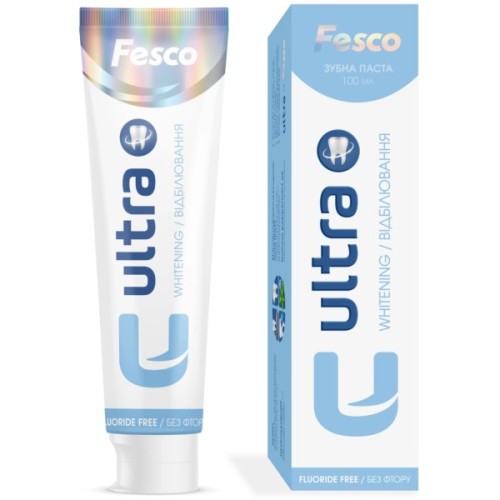 Зубна паста Fesco Ultra Whitening Відбілювання 100 мл (4820204701970)