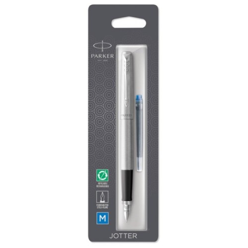 Ручка пір'яна Parker JOTTER 17 SS CT  FP M блістер (16 116)