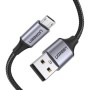 Дата кабель USB 2.0 AM to Micro 5P 2.0m US290 Aluminum Braid Black Ugreen (60148)