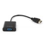 Перехідник HDMI M to VGA F 0.15m 1080p black Vinga (VCPAHDMIM2VGAFBK)