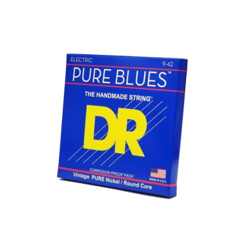 Струни для гітари DR Strings PURE BLUES Electric Guitar Strings - Light (09-42) (PHR-9)