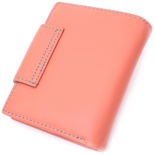 Гаманець ST Leather З натуральної шкіри Помаранчевий (19447)