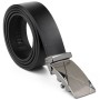 Ремінь Vintage Чоловічий з пряжкою автомат діагональ Чорний (20252)