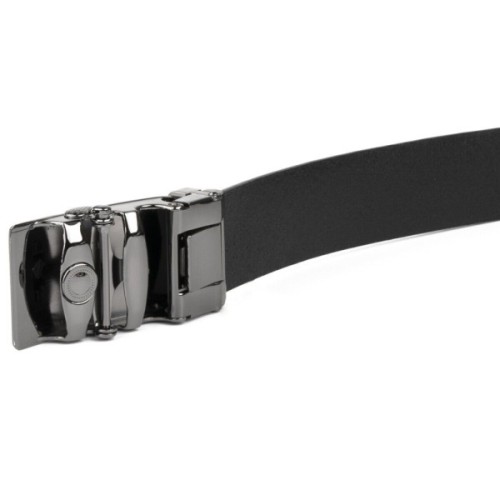 Ремінь Vintage Чоловічий з пряжкою автомат діагональ Чорний (20252)