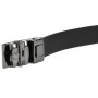 Ремінь Vintage Чоловічий з пряжкою автомат діагональ Чорний (20252)
