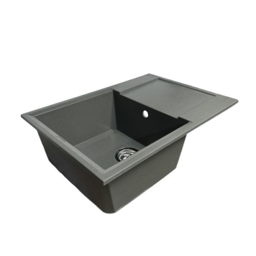 Мийка кухонна Adamant Horizon Medium сірий + змішувач (4824296104404)