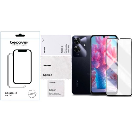 Скло захисне BeCover Realme Note 60 Black (713033)