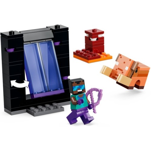 Конструктор LEGO Minecraft Подорож до Нижнього світу та Порталу до Краю (21584)