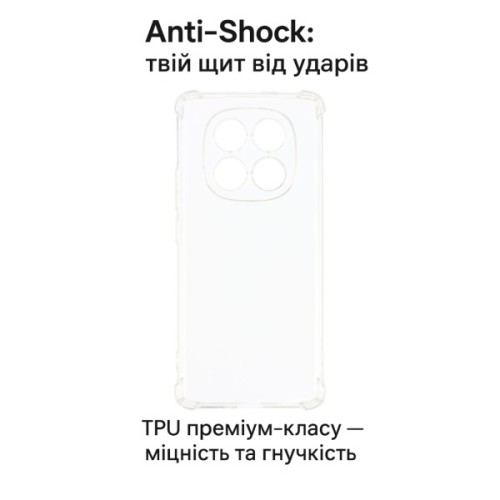Чохол до мобільного телефона BeCover Anti-Shock Poco M8 Clear (715072)