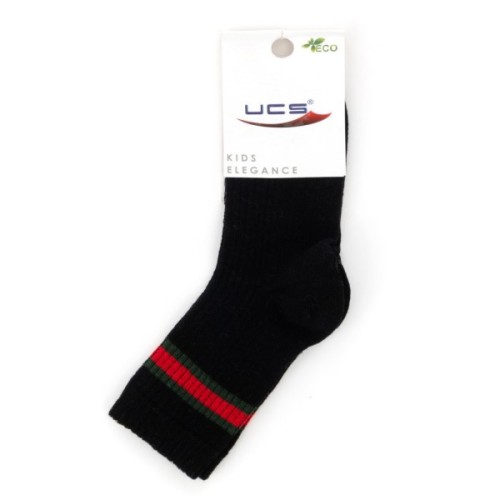 Шкарпетки дитячі UCS Socks зі смужкою (M0C0101-2095-5B-black)