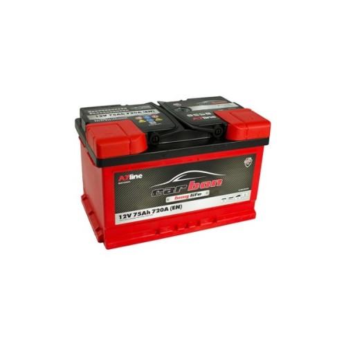 Акумулятор автомобільний CARBON 75 Ah/12V низький Euro (CRB75-00L)