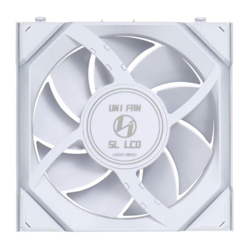 Кулер до корпусу Lian Li UNI Fan SL WIRELESS LCD 120-1, White (G99.12SLLCD1W1W.00)