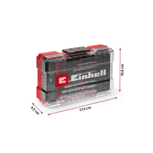 Набір свердл і біт Einhell M-Case, ударні, по металу, 39шт (108773)