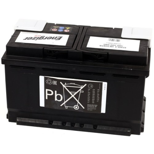 Акумулятор автомобільний Energizer 80Ah-12v EFB R, EN800 (580 500 080)