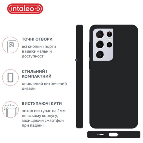 Чохол до мобільного телефона Intaleo SoftShell Samsung Galaxy S21 Ultra Black (1283126563607)