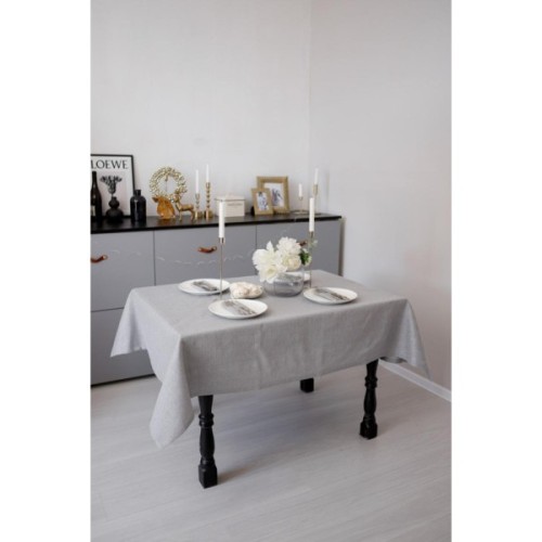 Скатертина Прованс святкова Перлина Silver 132х180 см (037594)