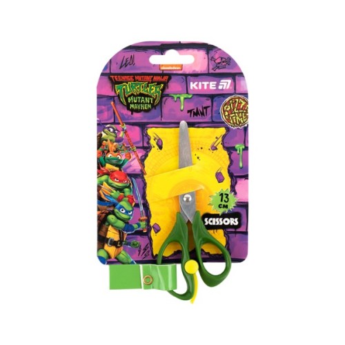 Ножиці Kite з пружиною Ninja Turtles, 13 см (NT25-129)