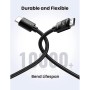 Кабель мультимедійний HDMI M to HDMI M 10.0m 4K30Hz braided HD119 black Ugreen (40104)